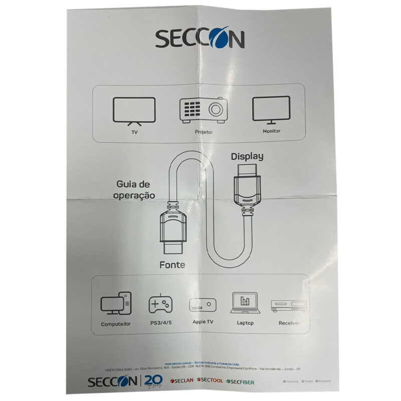 Cabo HDMI 2.0 – 4K – Fibra Óptica com um ponta Destacável - Image 6